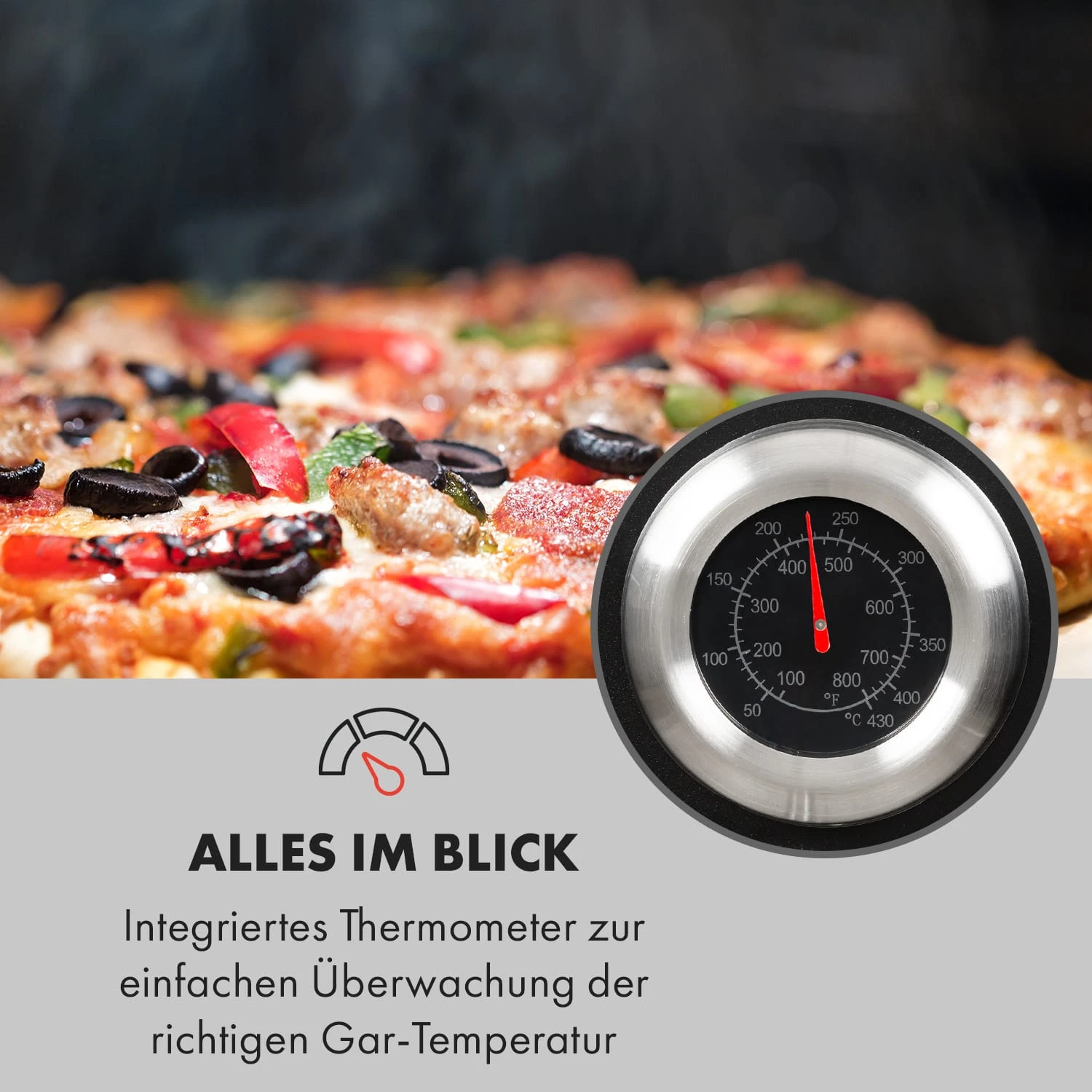 Pizzaiolo Pro Pizza-Gasgrill 76x143x66cm Schamottestein Stahl mobil Pizzaiolo Pro Pizza-Gasgrill 76x143x66cm Schamottestein Stahl Mobil -Klarstein Verkaufs 10034844 de 0006 logo