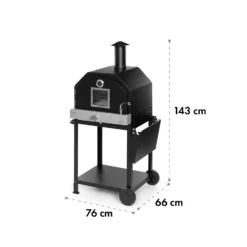 Pizzaiolo Pro Pizza-Gasgrill 76x143x66cm Schamottestein Stahl Mobil 9 Pizzaiolo Pro Pizza-Gasgrill 76x143x66cm Schamottestein Stahl Mobil -Klarstein Verkaufs 10034844 yy 0010 logo