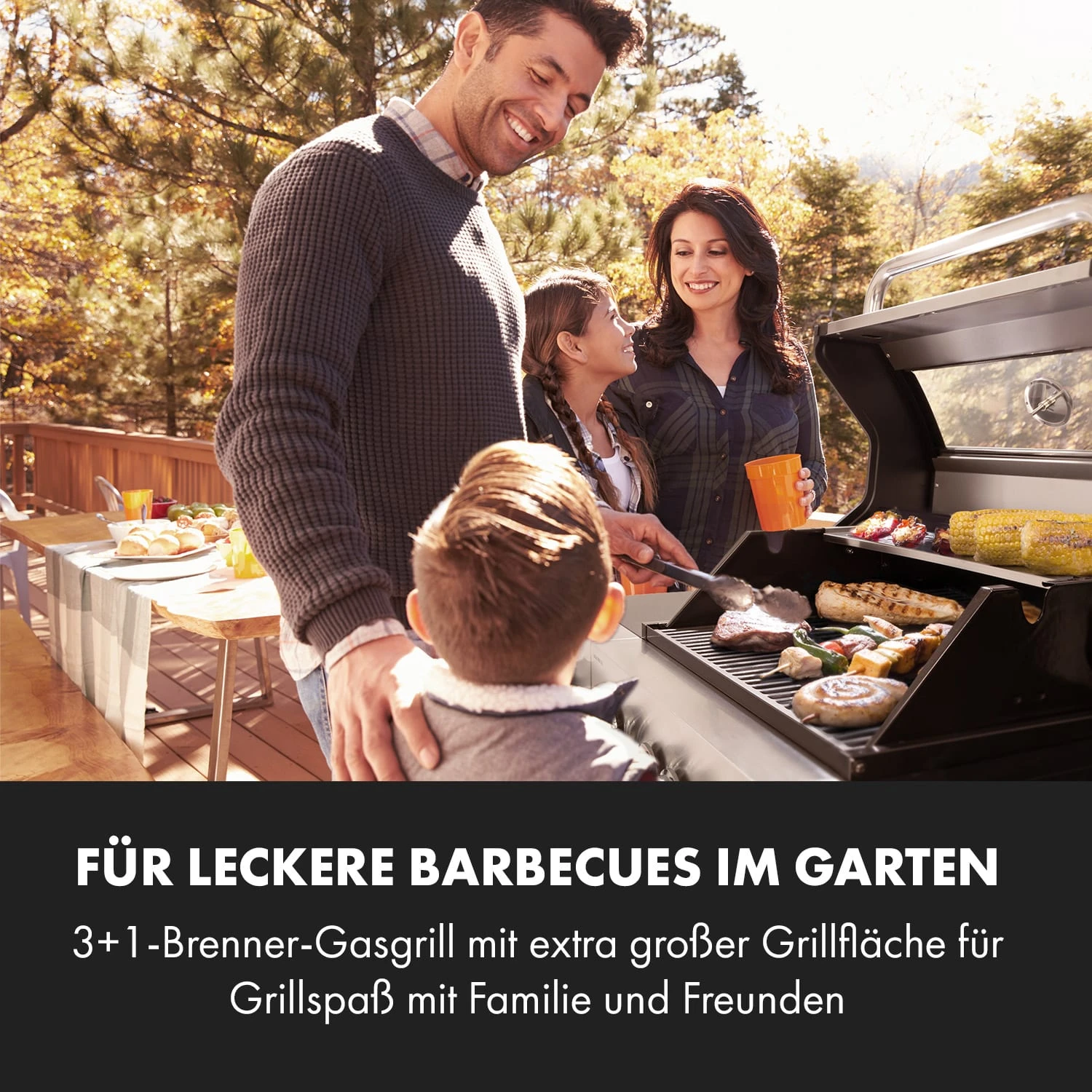 Valkyrie Gasgrill 3x3,2 + 2,9 kW Sichtfenster 54x42 cm Grill Edelstahl Valkyrie Gasgrill 3x3,2 + 2,9 KW Sichtfenster 54x42 Cm Grill Edelstahl -Klarstein Verkaufs 10034845 de 0002 logo