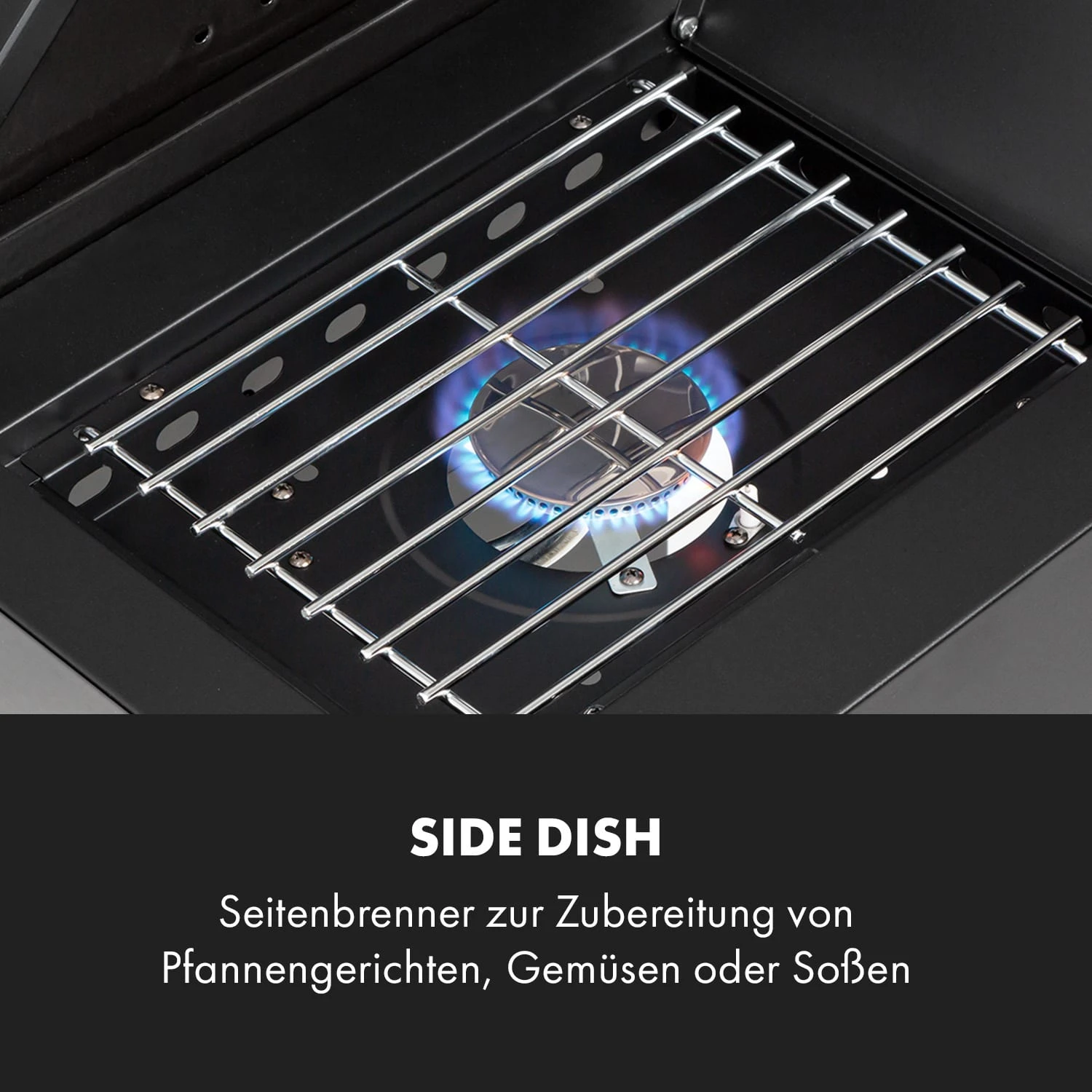 Valkyrie Gasgrill 3x3,2 + 2,9 kW Sichtfenster 54x42 cm Grill Edelstahl Valkyrie Gasgrill 3x3,2 + 2,9 KW Sichtfenster 54x42 Cm Grill Edelstahl -Klarstein Verkaufs 10034845 de 0006 logo