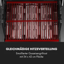 Valkyrie Gasgrill 3x3,2 + 2,9 KW Sichtfenster 54x42 Cm Grill Edelstahl 7 Valkyrie Gasgrill 3x3,2 + 2,9 KW Sichtfenster 54x42 Cm Grill Edelstahl -Klarstein Verkaufs 10034845 de 0008 logo