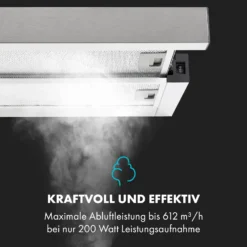 Viola Dunstabzugshaube Edelstahl 59,6 Cm 612m³/h EEK A Silber -Klarstein Verkaufs 10034862 de 0004 logo