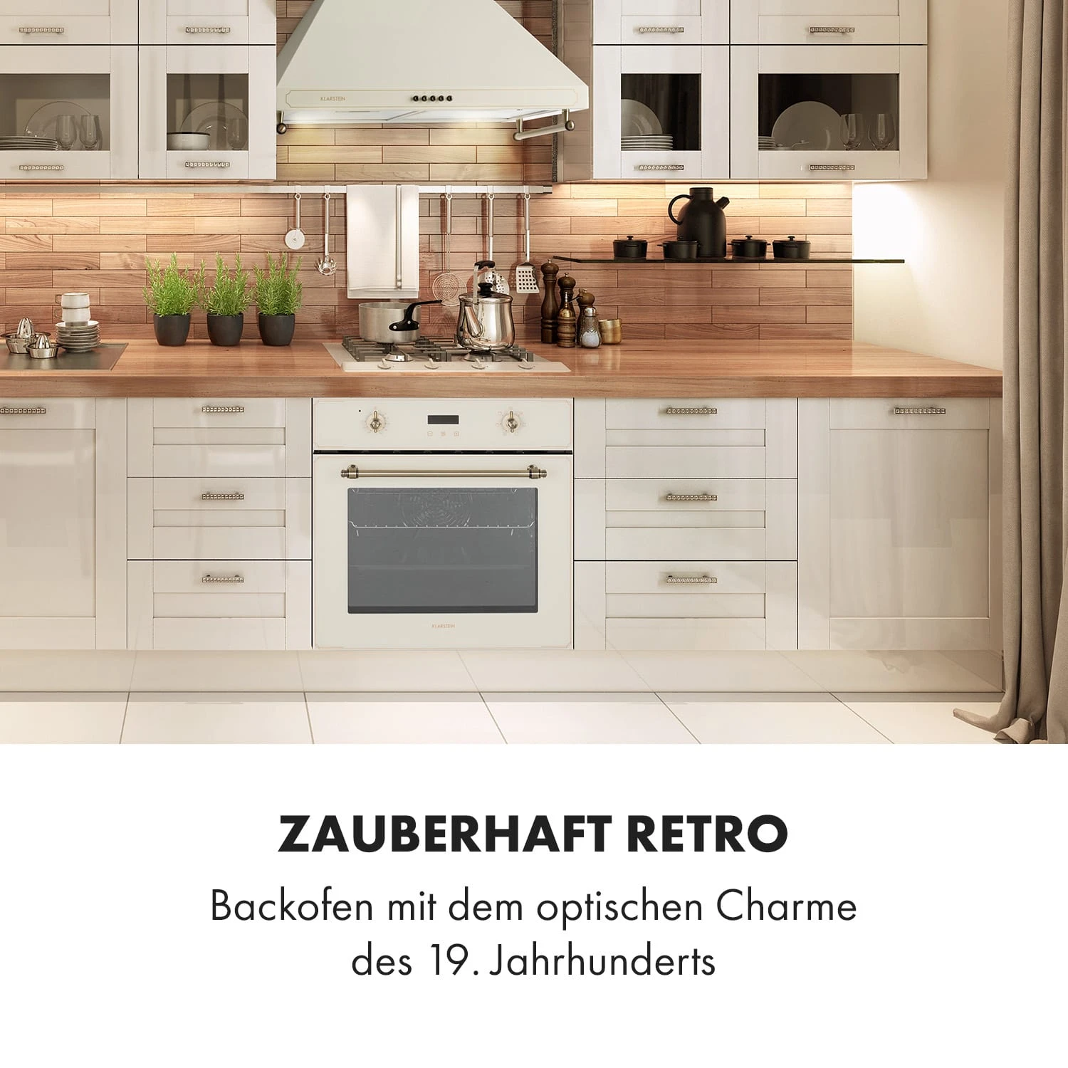 Elizabeth Einbaubackofen Retro 2200W 70L 50 - 250 °C Timer Display Elizabeth Einbaubackofen Retro 2200W 70L 50 - 250 °C Timer Display -Klarstein Verkaufs 10034881 de 0002 logo