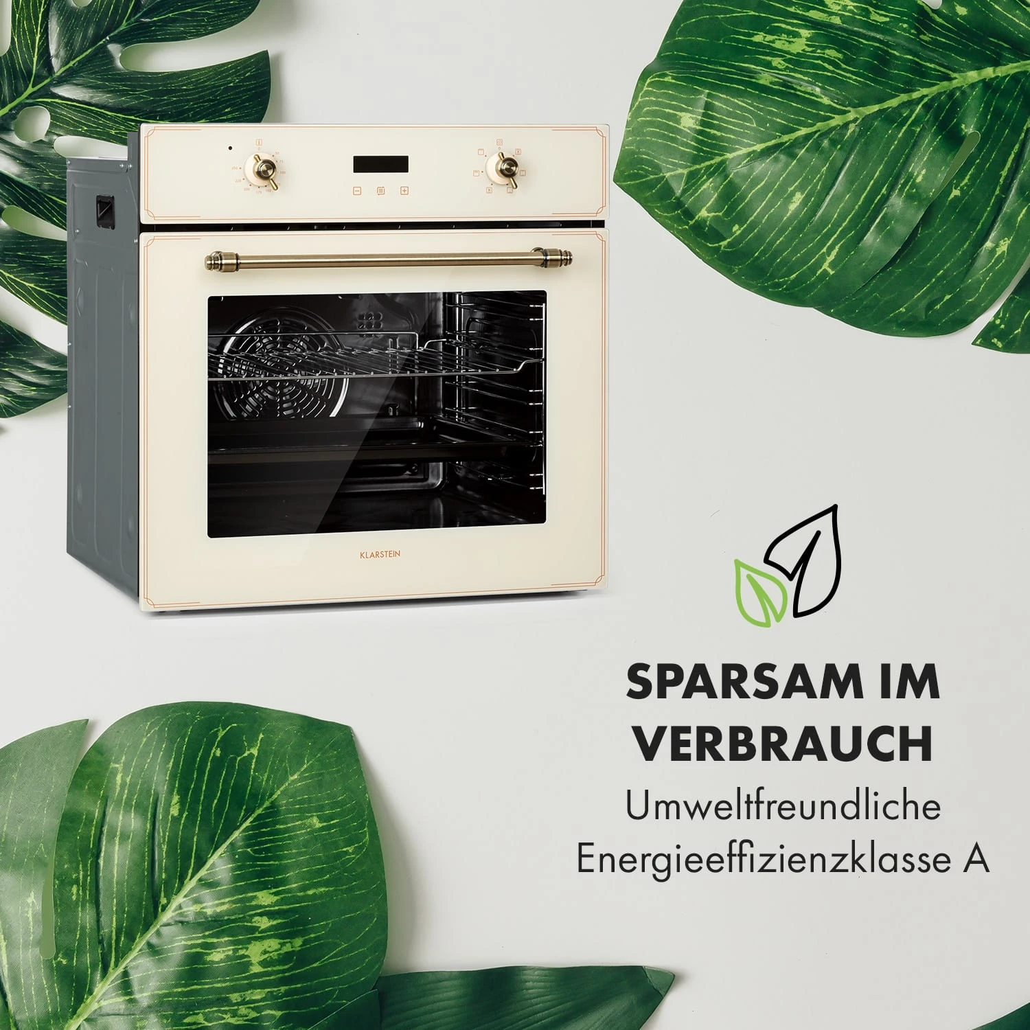 Elizabeth Einbaubackofen Retro 2200W 70L 50 - 250 °C Timer Display Elizabeth Einbaubackofen Retro 2200W 70L 50 - 250 °C Timer Display -Klarstein Verkaufs 10034881 de 0007 logo