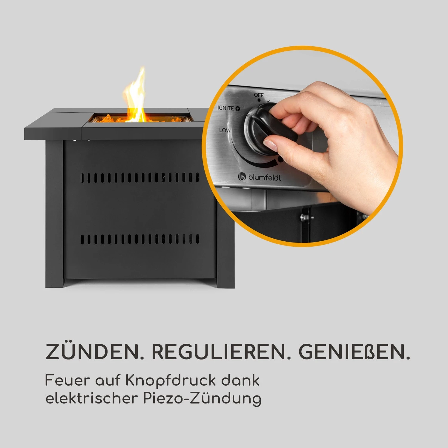 Sorrento Gasheizgerät 13kW elektr Zündung Terrassentisch: 96,5x96,5 cm Sorrento Gasheizgerät 13kW Elektr Zündung Terrassentisch: 96,5x96,5 Cm -Klarstein Verkaufs 10034882 de 0005 logo