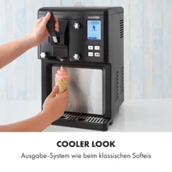 Sweet Sundae Eiscrememaschine Kompressor 1,5l Edelstahl Schwarz -Klarstein Verkaufs 10034911 de 0003 logo