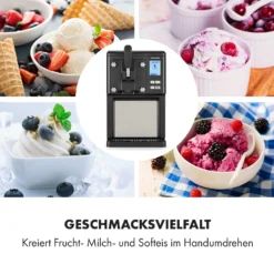 Sweet Sundae Eiscrememaschine Kompressor 1,5l Edelstahl Schwarz -Klarstein Verkaufs 10034911 de 0004 logo