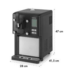 Sweet Sundae Eiscrememaschine Kompressor 1,5l Edelstahl Schwarz -Klarstein Verkaufs 10034911 yy 0010 logo Klarstein Sahnehaeubchen Eiscrememaschine schwarz