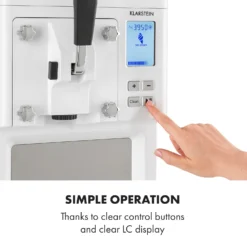 Sweet Sundae Eiscrememaschine Kompressor 1,5l Edelstahl Weiß 6 Sweet Sundae Eiscrememaschine Kompressor 1,5l Edelstahl Weiß -Klarstein Verkaufs 10034912 uk 0007 logo Klarstein Sahnehaeubchen Eiscrememaschine weiss