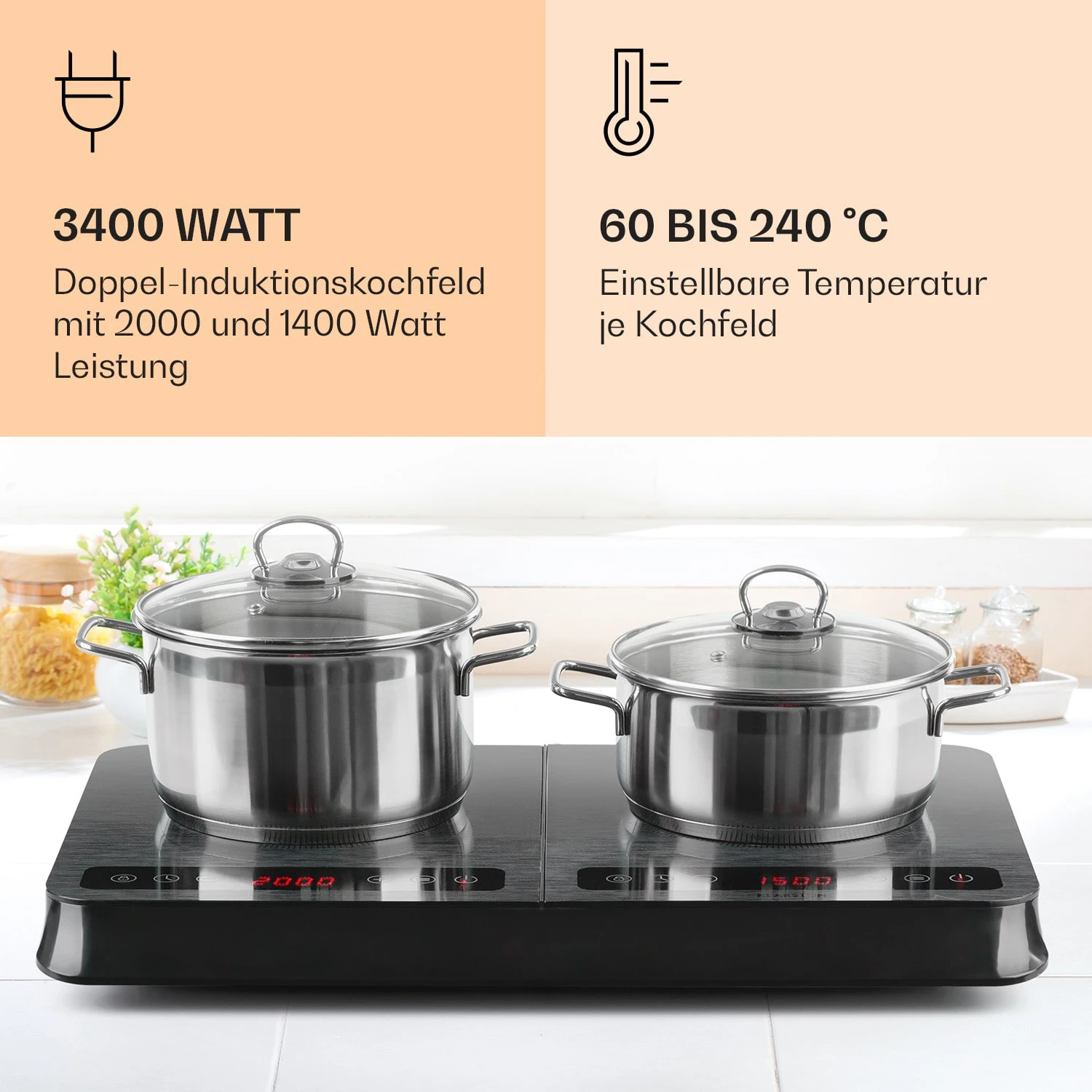 InnoChef Induktionskochfeld 3400W Touch Control Glaskeramik InnoChef Induktionskochfeld 3400W Touch Control Glaskeramik -Klarstein Verkaufs 10034919 de 0002 logo