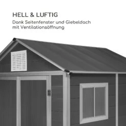 Schatzkammer Gartenschuppen UV-Schutz PVC Schloss Seitenfenster Grau -Klarstein Verkaufs 10034925 de 0004 logo