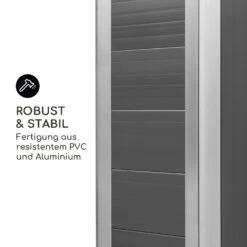 Schatzkammer Gartenschuppen UV-Schutz PVC Schloss Seitenfenster Grau -Klarstein Verkaufs 10034925 de 0006 logo