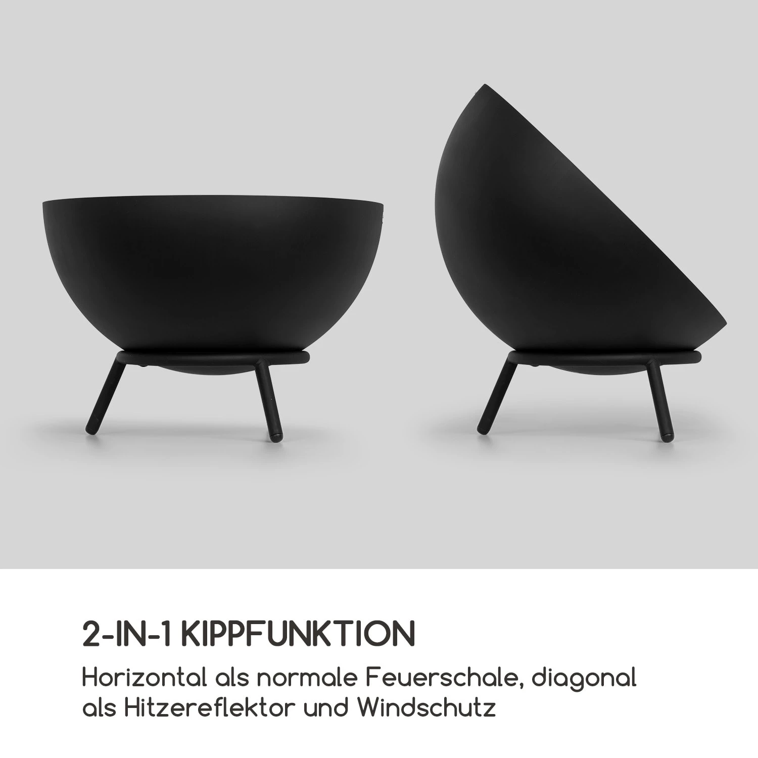 Fireball Feuerschale Ø 66 cm kippbar 2 mm Stahl horizontal diagonal Fireball Feuerschale Ø 66 Cm Kippbar 2 Mm Stahl Horizontal Diagonal -Klarstein Verkaufs 10034933 de 0003 logo