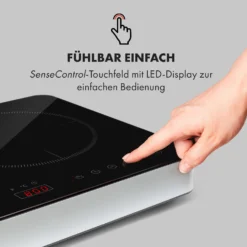 Cookio Kochfeld Induktion Freistehend 3500 W Bis 240 °C Glaskeramik -Klarstein Verkaufs 10034949 de 0003 logo