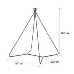 Ischia Rahmen 187 X 258 X 202 Cm (BxHxT) Stahl Grau -Klarstein Verkaufs 10034958 yy 0007 logo blumfeldt Ischia Rahmen grau