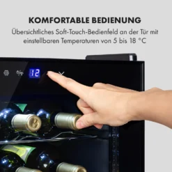 Shiraz 28 Uno Weinkühlschrank 74l 28Fl Touch-Bedienfeld 5-18°C 3 Shiraz 28 Uno Weinkühlschrank 74l 28Fl Touch-Bedienfeld 5-18°C -Klarstein Verkaufs 10035029 de 0004 logo