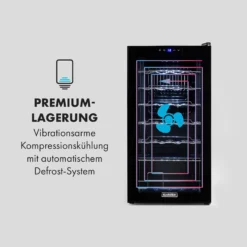 Shiraz 28 Uno Weinkühlschrank 74l 28Fl Touch-Bedienfeld 5-18°C 4 Shiraz 28 Uno Weinkühlschrank 74l 28Fl Touch-Bedienfeld 5-18°C -Klarstein Verkaufs 10035029 de 0005 logo