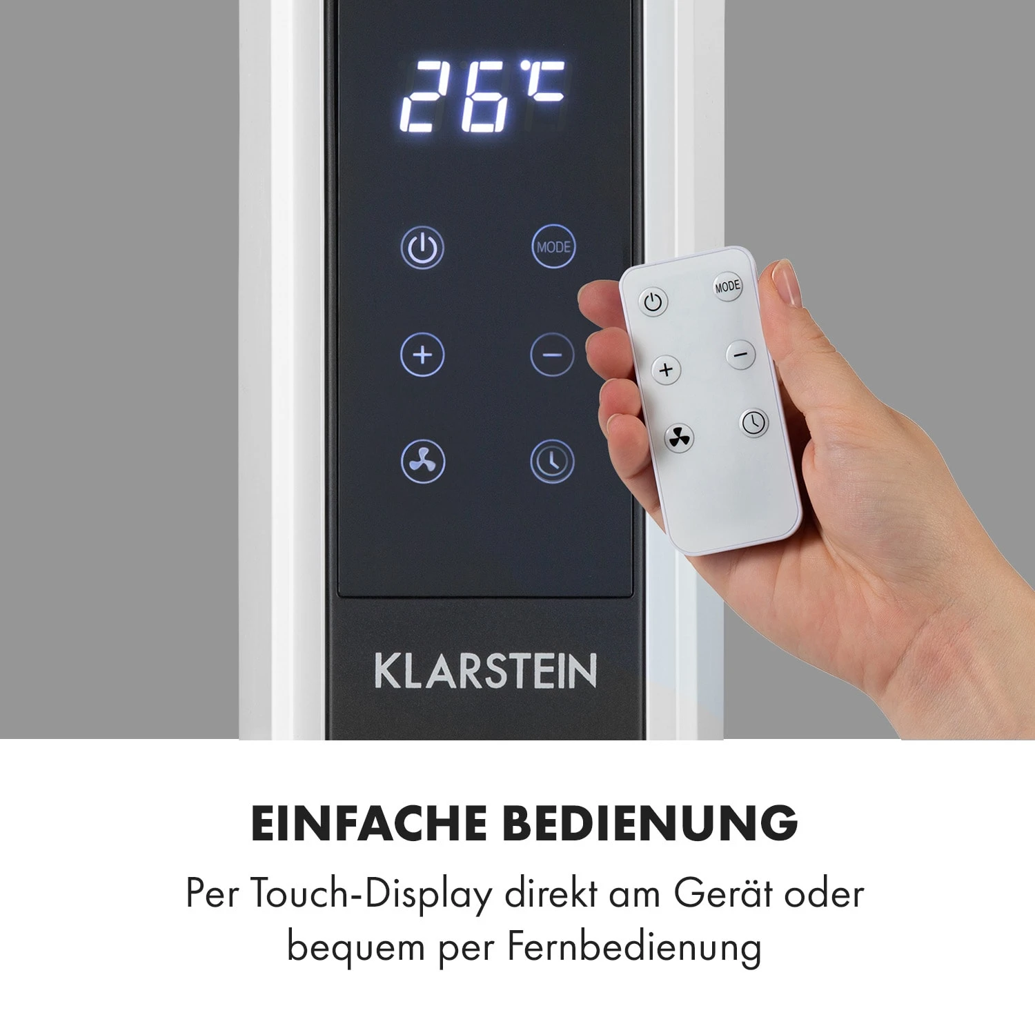 Baltrum Flow Elektroheizung Konvektor 2000 W Standgerät Baltrum Flow Elektroheizung Konvektor 2000 W Standgerät -Klarstein Verkaufs 10035034 de 0003 logo