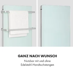 Hot Spot Crystal Flow Badheizer 45x82cm 36m² 2000W 5-40°C LED -Klarstein Verkaufs 10035035 de 0003 logo