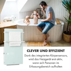 Hot Spot Crystal Flow Badheizer 45x82cm 36m² 2000W 5-40°C LED -Klarstein Verkaufs 10035035 de 0004 logo