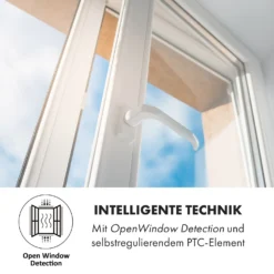 Hot Spot Crystal Flow Badheizer 45x82cm 36m² 2000W 5-40°C LED -Klarstein Verkaufs 10035035 de 0008 logo