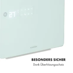 Hot Spot Crystal Flow Badheizer 45x82cm 36m² 2000W 5-40°C LED -Klarstein Verkaufs 10035035 de 0009 logo