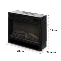 Vulsini Elektro-Kamin 1900 W LED-Technik Fernbedienung -Klarstein Verkaufs 10035037 yy 0009 logo Klarstein Vulsini Elektrischer Kamin schwarz