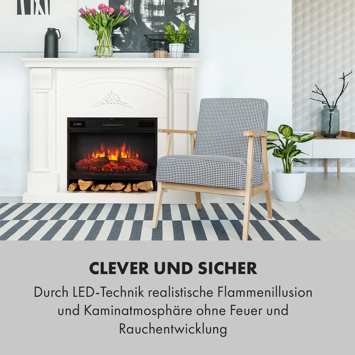 Vulsini Dawn Elektrokamin 1900 W LED-Technik Fernbedienung Vulsini Dawn Elektrokamin 1900 W LED-Technik Fernbedienung -Klarstein Verkaufs 10035038 de 0002 logo