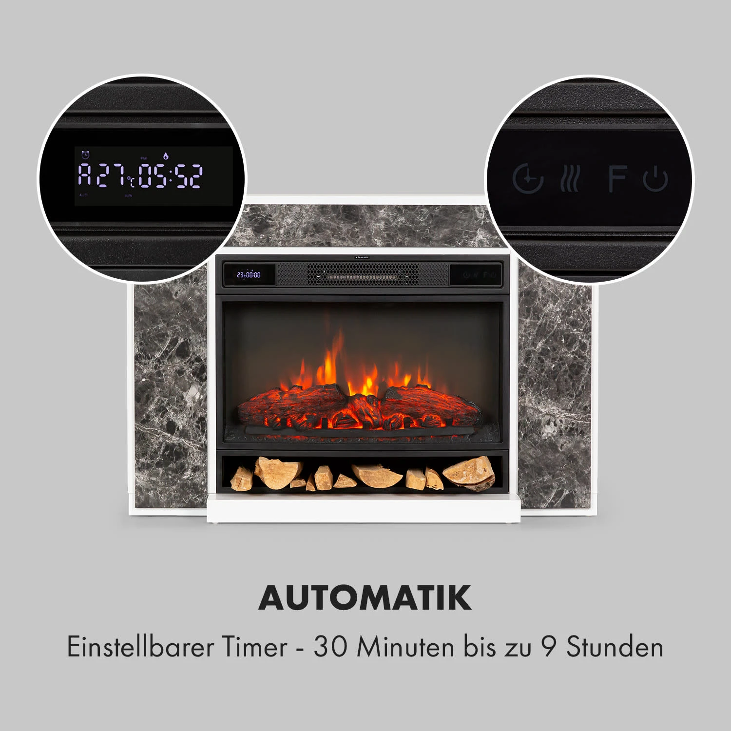 Vulsini Nightfall Elektrokamin 1900 W LED-Technik Fernbedienung Vulsini Nightfall Elektrokamin 1900 W LED-Technik Fernbedienung -Klarstein Verkaufs 10035039 de 0003 logo