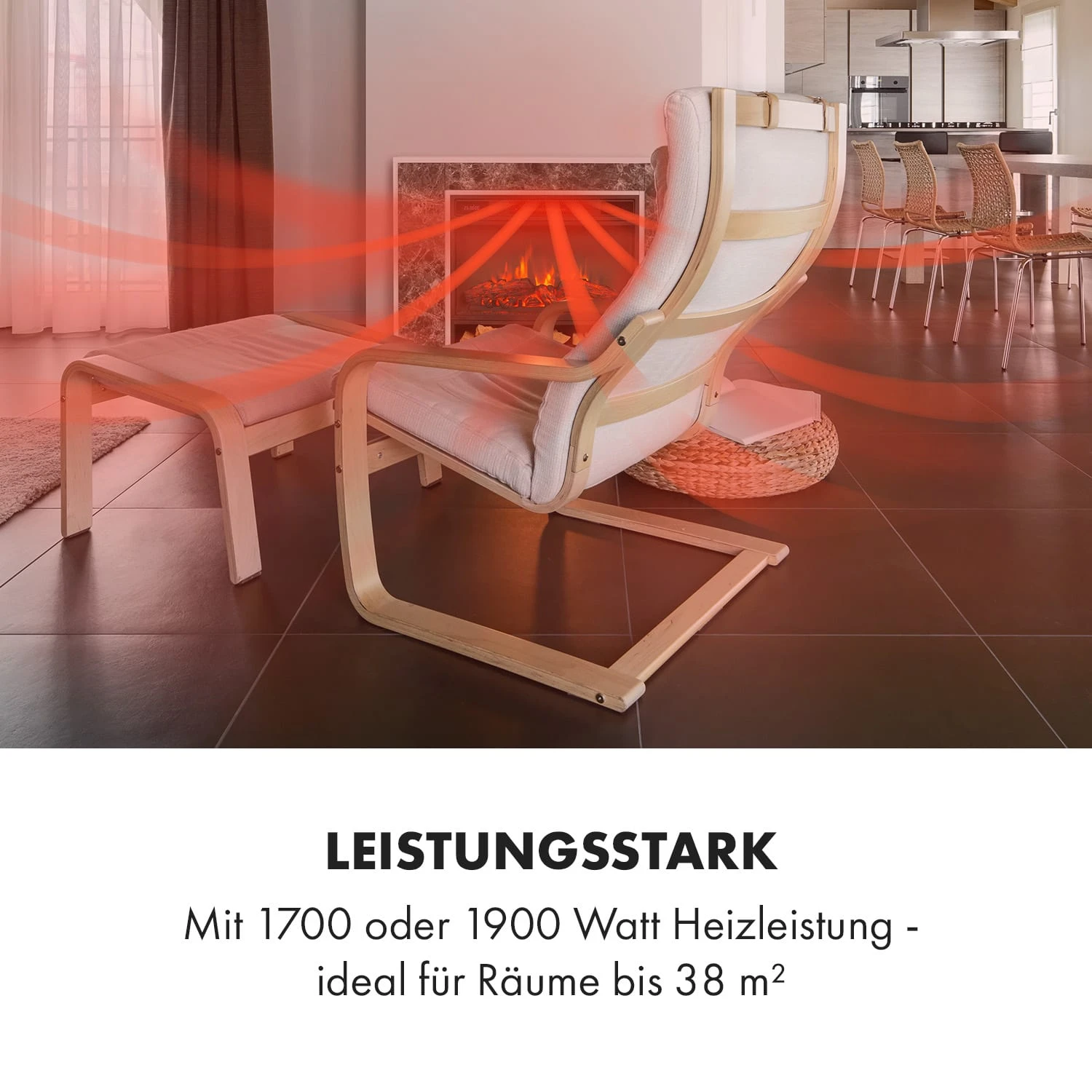 Vulsini Nightfall Elektrokamin 1900 W LED-Technik Fernbedienung Vulsini Nightfall Elektrokamin 1900 W LED-Technik Fernbedienung -Klarstein Verkaufs 10035039 de 0007 logo