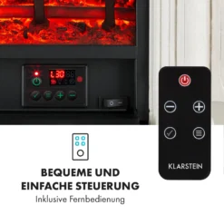 Etna Pozzolana Elektrokamin 1800W Wochentimer Fernbedienung -Klarstein Verkaufs 10035041 de 0004 logo