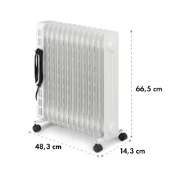 Thermaxx Heatstream Ölradiator 2500W 5-35 °C 24h-Timer -Klarstein Verkaufs 10035055 yy 0010 logo Klarstein Thermaxx Heatstream Oelradiator Weiss