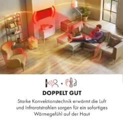 Hot Spot Slimcurve Double Wave 2-in-1 Heizgerät 2000W Wochentimer Stahlblech -Klarstein Verkaufs 10035062 de 0002 logo