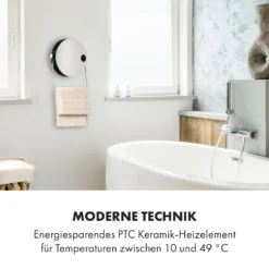 Hot Spot Pebble Heizlüfter 2000W Handtuchtrockner Timer Fernbedienung -Klarstein Verkaufs 10035077 de 0008 logo