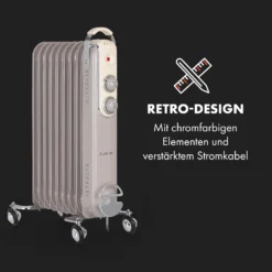 Thermaxx Retroheat Ölradiator 2000W Bodenrollen 2 Thermaxx Retroheat Ölradiator 2000W Bodenrollen -Klarstein Verkaufs 10035080 de 0003 logo