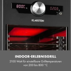 Steakreaktor Core Indoor Grillgerät Hochtemperaturgrill 2100W 800°C -Klarstein Verkaufs 10035085 de 0005 logo