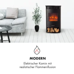 Bormio Smart Elektrokamin 950/1900W Thermostat Wochentimer -Klarstein Verkaufs 10035086 de 0003 logo