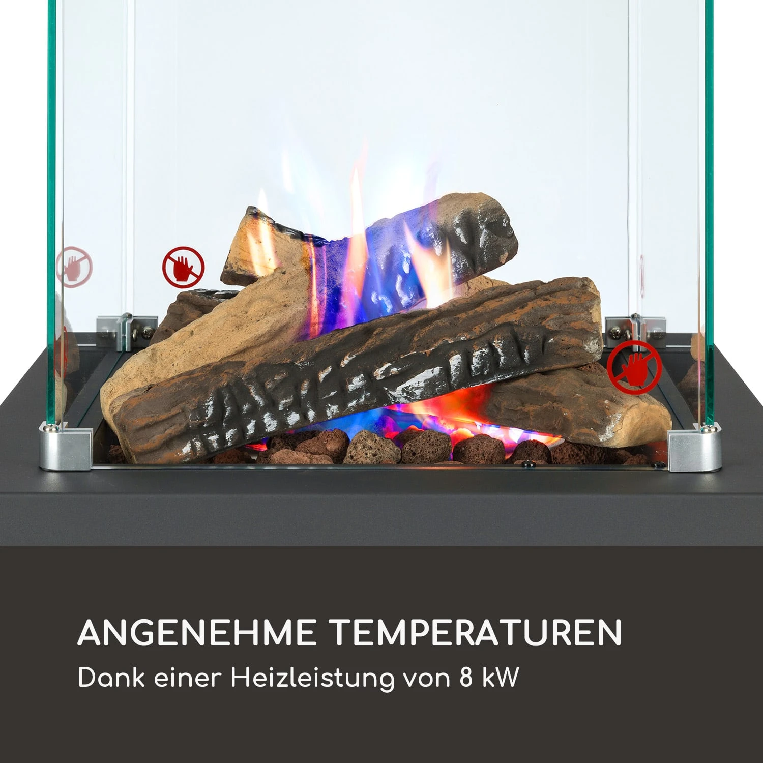 Flagranti Crystal View Gasheizstrahler 8kW Edelstahl Flagranti Crystal View Gasheizstrahler 8kW Edelstahl -Klarstein Verkaufs 10035094 de 0003 logo