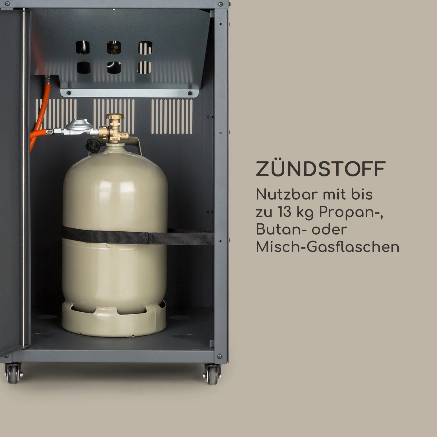 Flagranti Crystal View Gasheizstrahler 8kW Edelstahl Flagranti Crystal View Gasheizstrahler 8kW Edelstahl -Klarstein Verkaufs 10035094 de 0006 logo