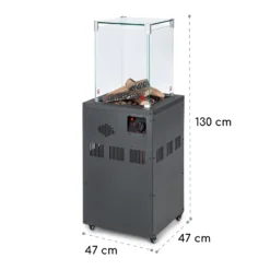 Flagranti Crystal View Gasheizstrahler 8kW Edelstahl 8 Flagranti Crystal View Gasheizstrahler 8kW Edelstahl -Klarstein Verkaufs 10035094 yy 0009 logo Blumfeldt Flagranti Crystal View Gasheizer grau