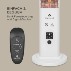 Heat Guru Plus Outdoor Heizstrahler 1200W 3 Heizstufen Fernbedienung -Klarstein Verkaufs 10035096 de 0006 logo