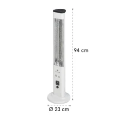 Heat Guru Plus Outdoor Heizstrahler 1200W 3 Heizstufen Fernbedienung -Klarstein Verkaufs 10035096 yy 0010 logo blumfeldt Heat Guru Plus In and Out Heizstrahler weiss