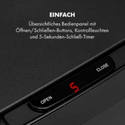 Touchless Black Stainless Steel Müllsammler Sensor 72L 4 Behälter ABS / PP / Edelstahl Schwarz -Klarstein Verkaufs 10035097 de 0006 logo