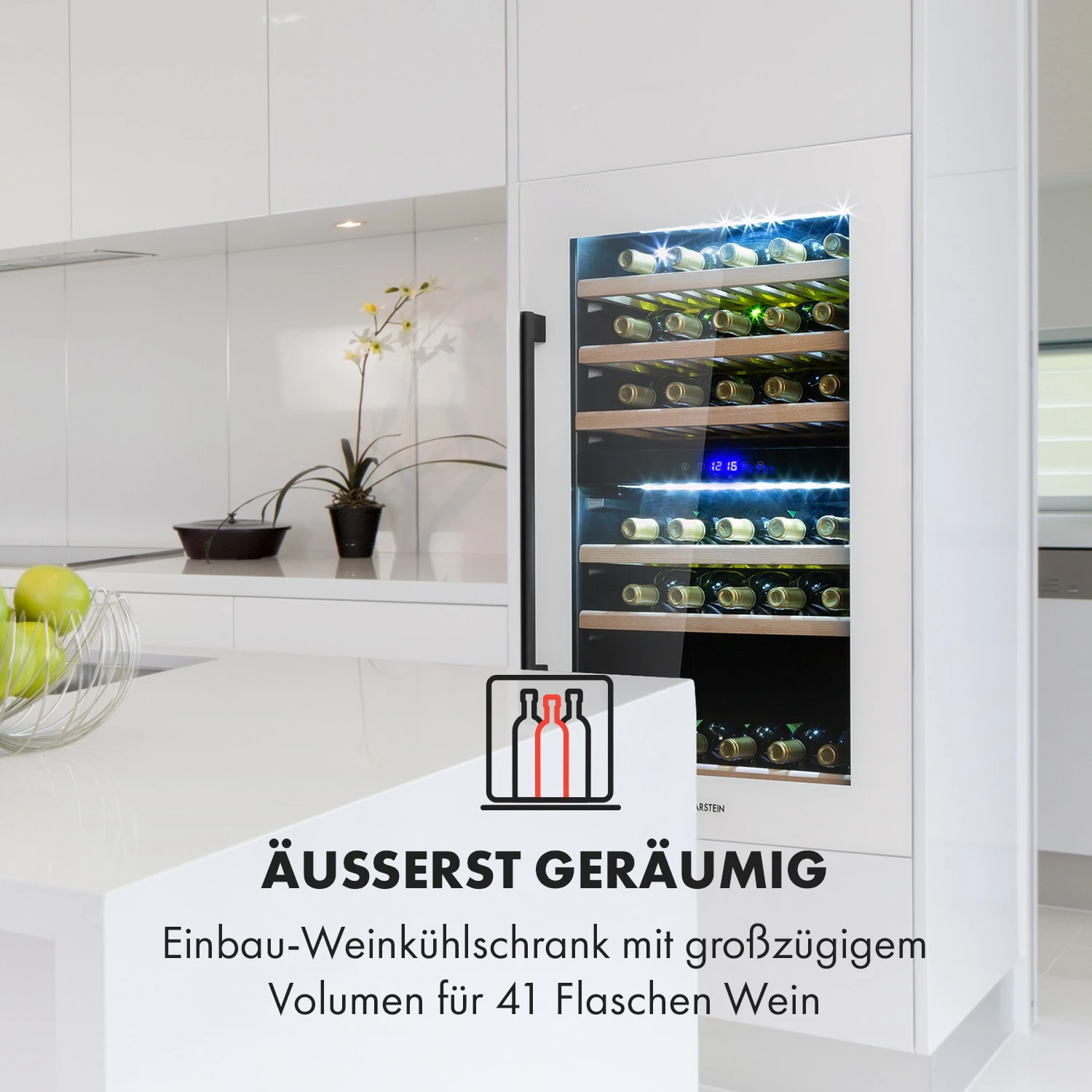Vinsider 41D Built-In Duo Quartz Edition Weinkühlschrank Einbaugerät Vinsider 41D Built-In Duo Quartz Edition Weinkühlschrank Einbaugerät -Klarstein Verkaufs 10035104 de 0002 logo