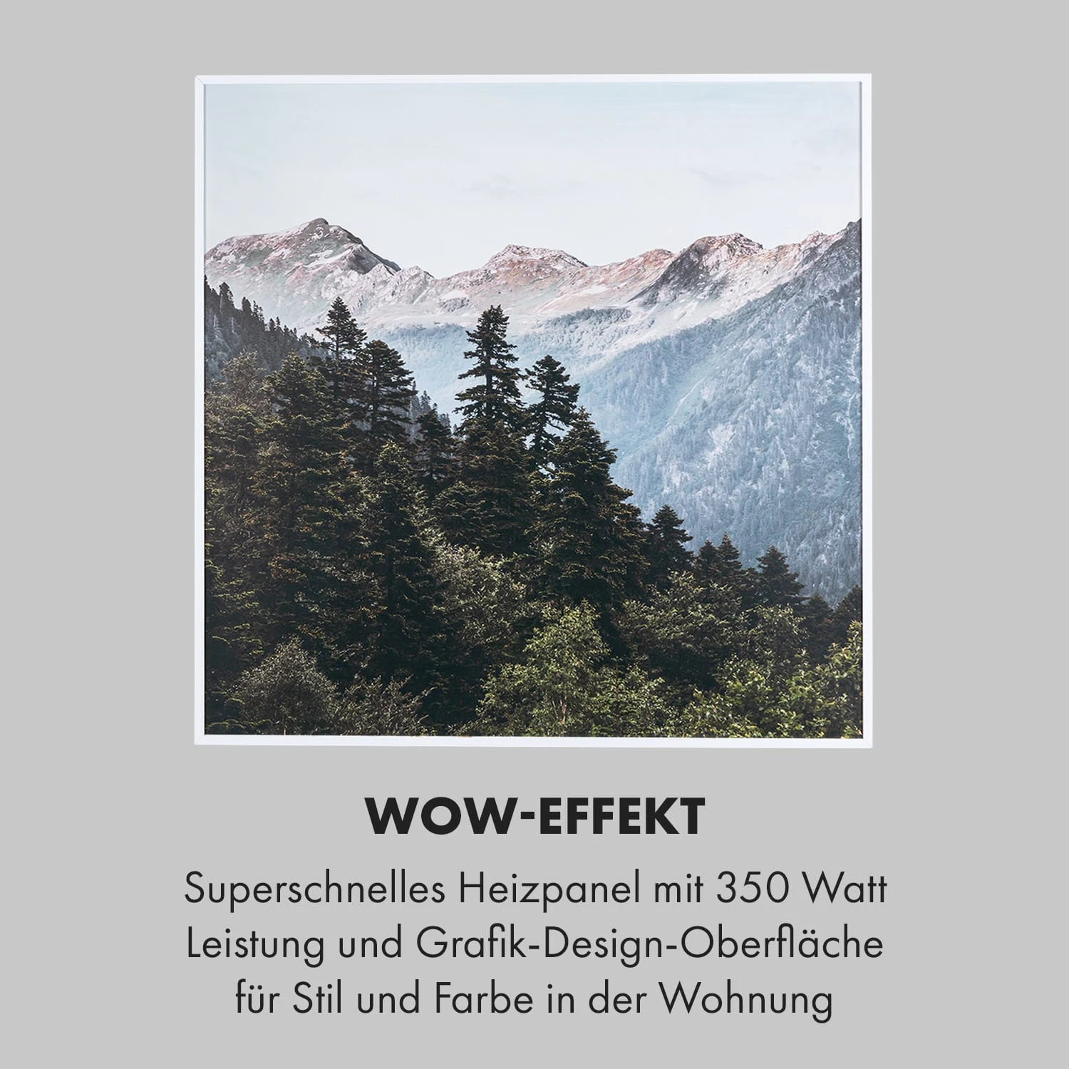 Wonderwall Air Art Smart Infrarotheizung 60x60cm 350W Wandinstallation App-Steuerung Berge Wonderwall Air Art Smart Infrarotheizung 60x60cm 350W Wandinstallation App-Steuerung Berge -Klarstein Verkaufs 10035113 de 0005 logo