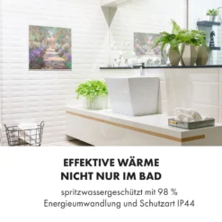 Wonderwall Air Art Smart Infrarotheizung 60x60cm 350W Wandinstallation App-Steuerung Gartenweg -Klarstein Verkaufs 10035117 de 0006 logo