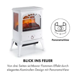 Leoben Elektrischer Kamin 900 / 1800 W Thermostat PanoramaView -Klarstein Verkaufs 10035148 de 0007 logo