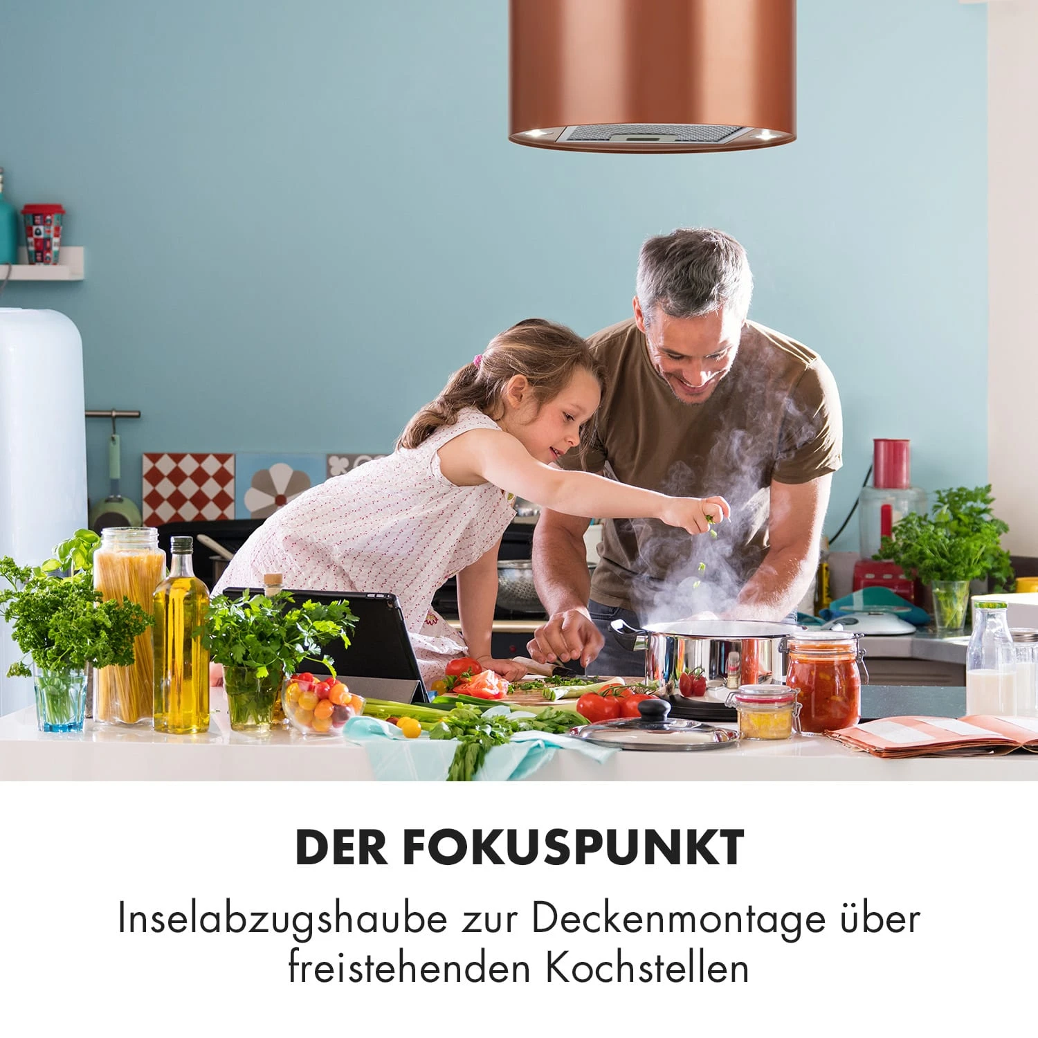 Barett Inselabzugshaube Ø35cm Umluft 558 m³/h LED Aktivkohlefilter Barett Inselabzugshaube Ø35cm Umluft 558 M³/h LED Aktivkohlefilter -Klarstein Verkaufs 10035165 de 0002 logo