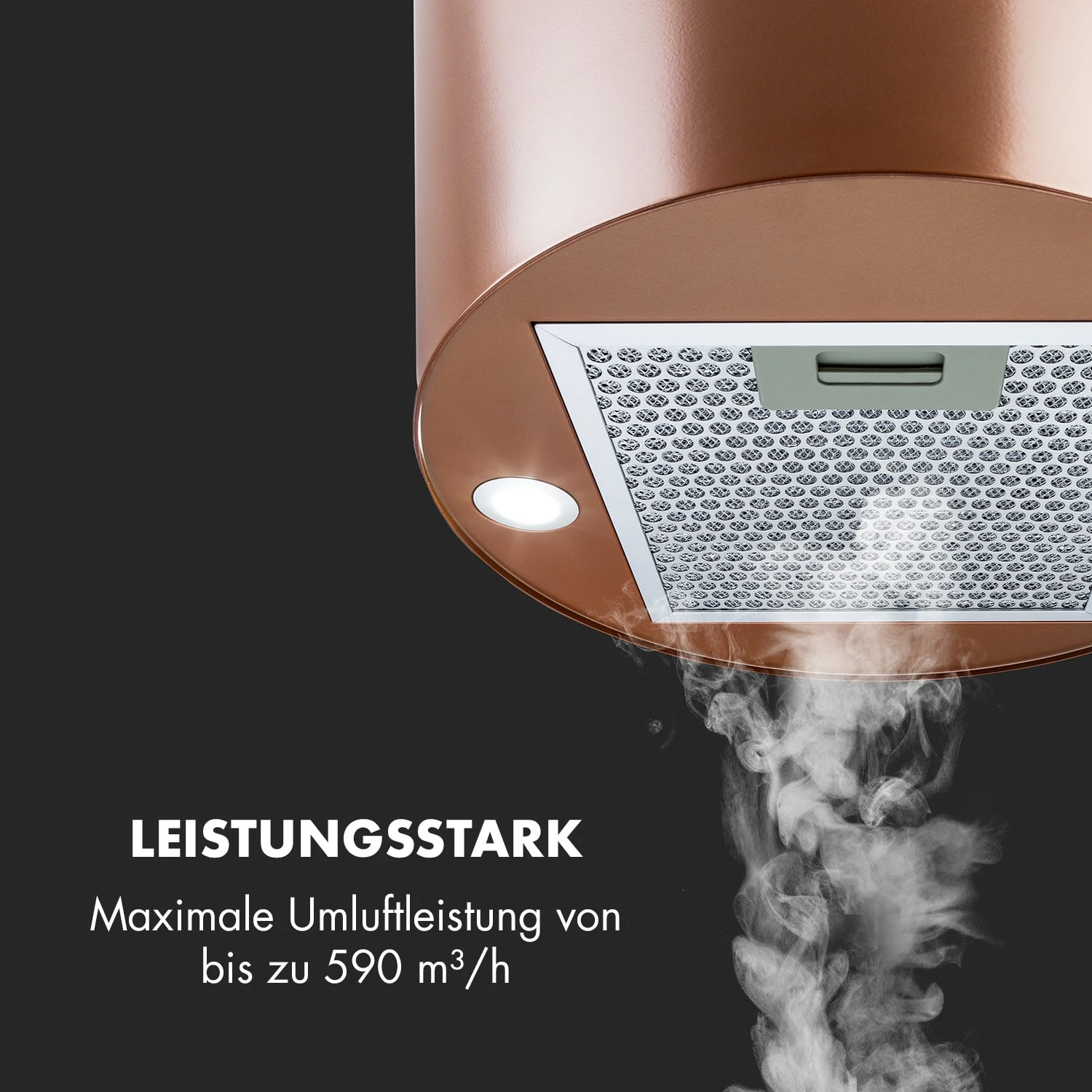 Barett Inselabzugshaube Ø35cm Umluft 558 m³/h LED Aktivkohlefilter Barett Inselabzugshaube Ø35cm Umluft 558 M³/h LED Aktivkohlefilter -Klarstein Verkaufs 10035165 de 0003 logo