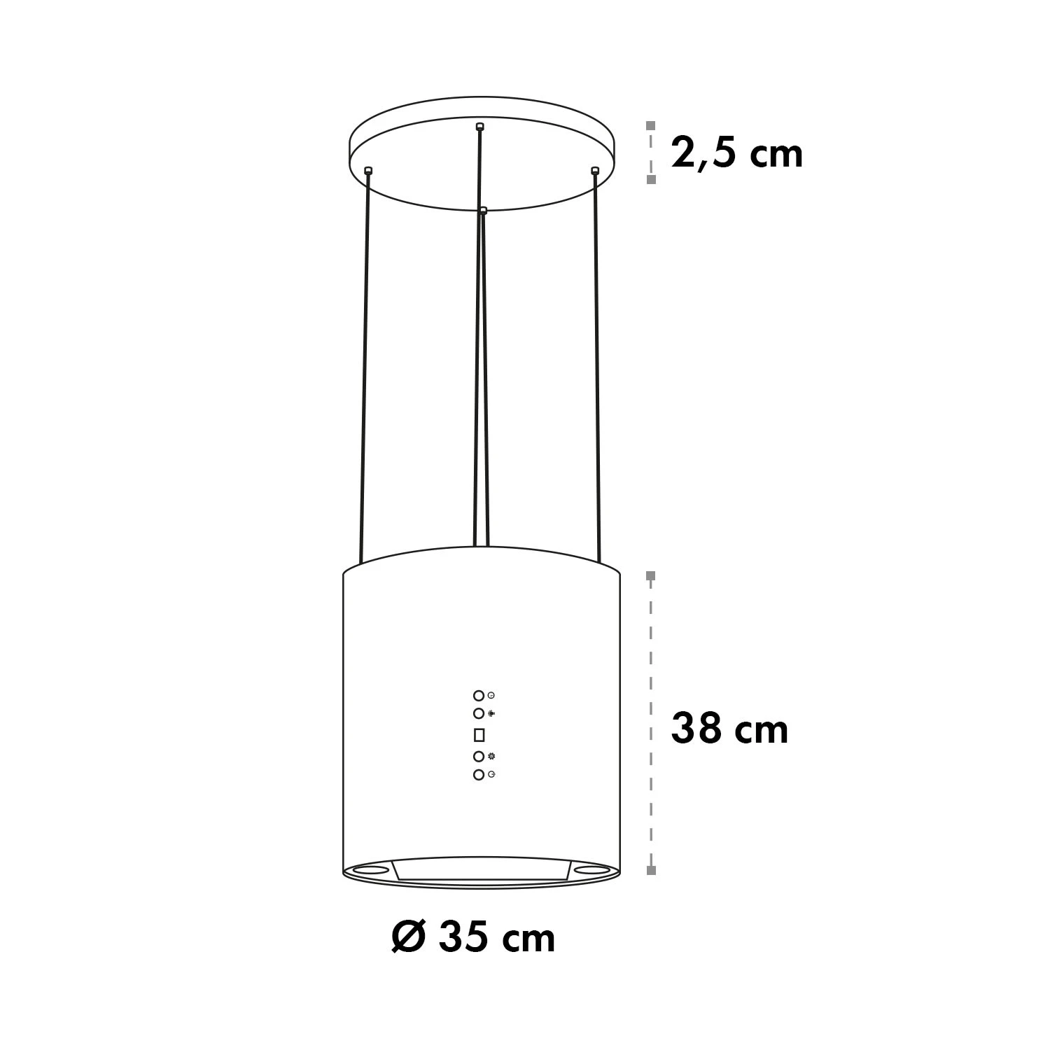Barett Inselabzugshaube Ø35cm Umluft 558 m³/h LED Aktivkohlefilter Barett Inselabzugshaube Ø35cm Umluft 558 M³/h LED Aktivkohlefilter -Klarstein Verkaufs 10035165 yy 0009 logo